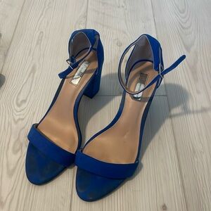 INC size 10 block heels. Royal blue